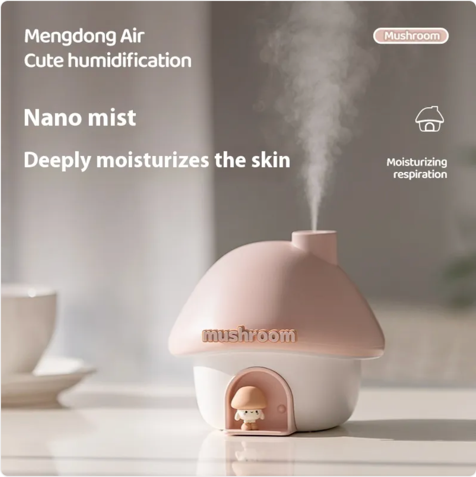 Mushroom House Ambient Light & Silent Humidifier