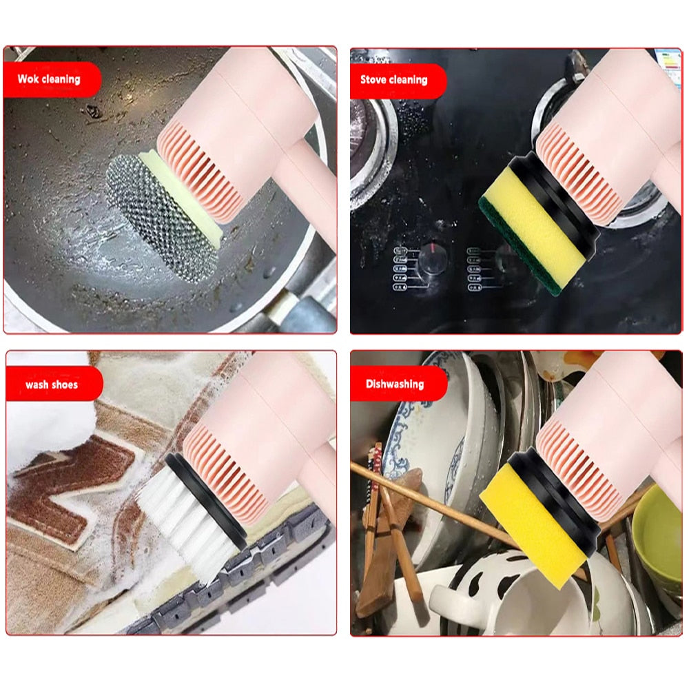 Electric Spin Scrubber Cleaning Brush