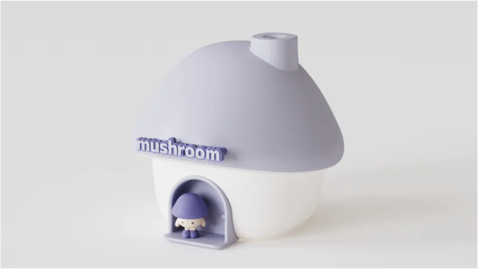 Mushroom House Ambient Light & Silent Humidifier