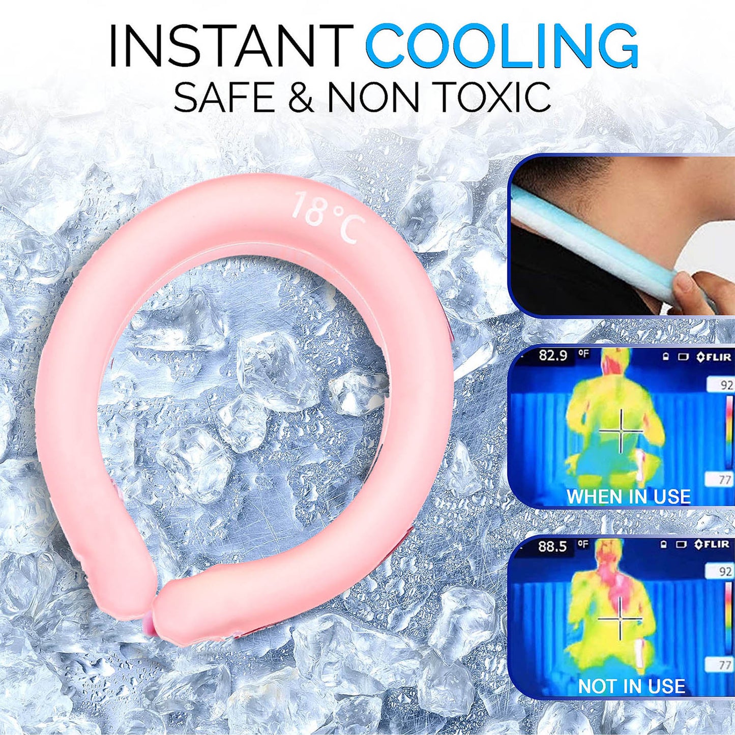 Wearable Cooling Neck Wrap