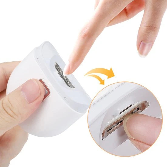 Electric Nail Clipper & Polisher with LED Light